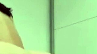 Claudia bavel masturbates with fingers and dildos in thong and fishnets.