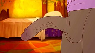 megumin naked bows to black man, begging for fuck in konosuba parody.