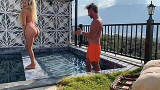 outdoor hot sex from amateur couple with big cock fucking bent over