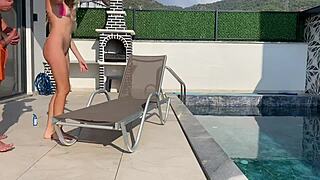 outdoor hot sex from amateur couple with big cock fucking bent over