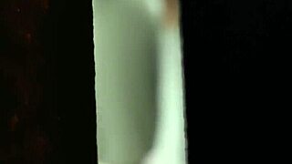 Donna leaves window open during shower, I secretly film her