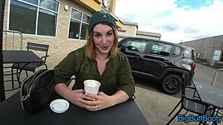 friend fucks bbw in public car for creampie