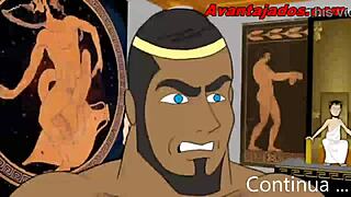 Brazilian Cartoon Gods With Huge Cocks In Gay Porno!