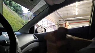 Beautiful Woman Masturbates Riskily in Public Outdoors!