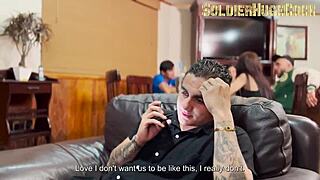 Friend dani's wife gets deepthroat and anal orgy