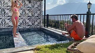 outdoor hot sex from amateur couple with big cock fucking bent over