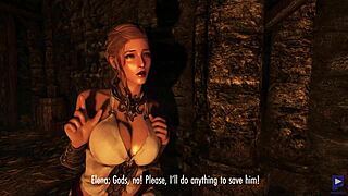 Elena makes a deal involving big cock and creampie.