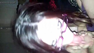 i give a sloppy homemade blowjob to him