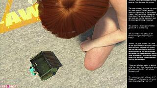 i love big apple small gesture in this 3d cartoon episode