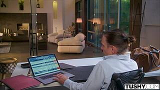 Assistant liv says, 'i'm anal-obsessed and gaping for boss mick.'