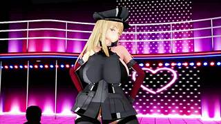 Mmd Bismarck - Shake It With Big Tits And Ass In 3D Anime Hentai