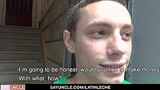 latin twink gets fucked for cash