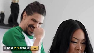 couple royce swells and bruce play pervy pranks on connie perignon turning to wild 3some