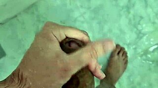 Oh, that cute Brazilian twink cumming solo in the shower!