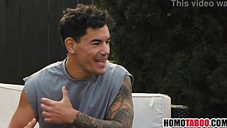 straight stepbrother, ready for your gay lesson?