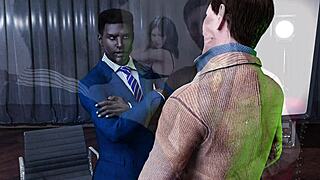 Hey, check out this fashion business episode where she strips nude and dives into muff licking.