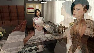 Slut Plays With Old Man In Dress!