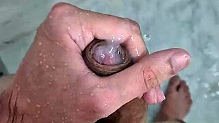 Oh, that cute Brazilian twink cumming solo in the shower!