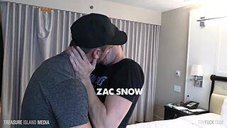 he stretches him out with his cock and loads him up with cum