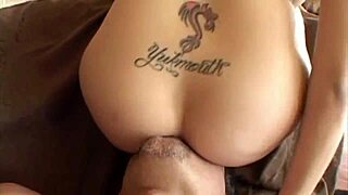 she sits naked on his face then he fucks her ass