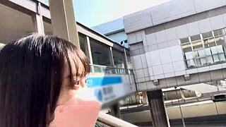 Slender Asian in Uniform Enjoys Lovey-Dovey Hotel Date with Intense Riding Action!