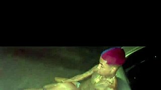 Street party turns into wild car banging session