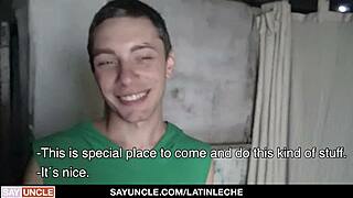 latin twink gets fucked for cash
