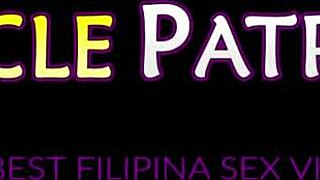 Pinay teen participates in a scene opening legs and mouth.