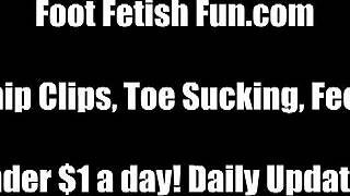 My Smooth Silky Feet Will Get You So Hard with Footjob and Sucking.