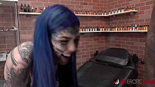 Australian beauty Amber Luke gets a new nose tattoo