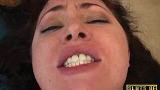 English Slut Gets Choked While Bent Over In Stockings And Doggy Style!