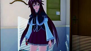 Xenovia and Rias Gremory engage in intense fucking in HS DXD NTR madness