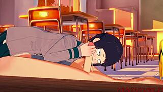 Boku No Hero Hentai - Jiro Kyoka Blowjob!