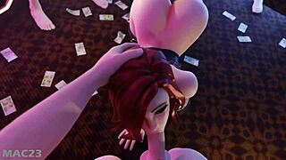 3D Hentai Deepthroat Animation