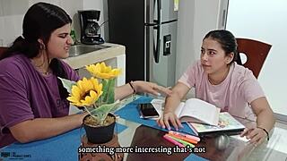 The Latina stepmother asks her stepdaughter for help