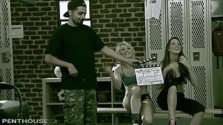 penthouse pet kortney kane and ash hollywoods sexy super secret tell all with blonde pussy licking.