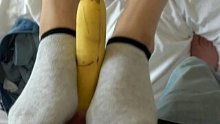 Blonde Girl Pleases Step Dad with Masturbation