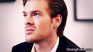 Gorgeous euro maid gets jizzed all over.