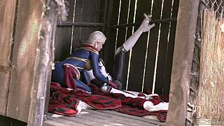 wicked - captain marvel makes her black alter-ego squirt in full scene