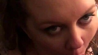 Stranger's Cum Lands on Her Face in Part 1