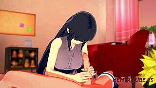 naruto asks hinata, 'want my cum inside your big tits?'