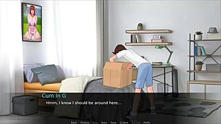 Hentai game featuring big-boobed teens and monster cocks