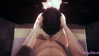 Naruto hentai 3d - threesome hinata blowjob and gets fucked through a wall - anime manga japanese porn