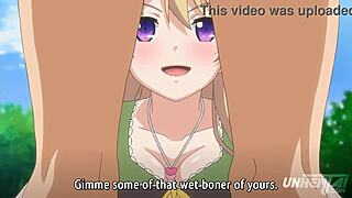 asian hentai couple uses toys for outdoor creampie before home 😍