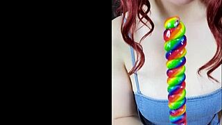 fucking my tight ass doggystyle with a 12 inch dildo 😏