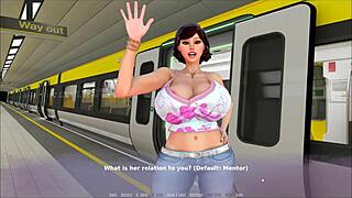 i peeped on my stepmom in the bathroom naked, her huge tits and big ass on display.