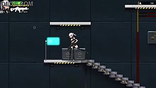 I have big tits and get fucked hard in the ass with cum from big cocks during this anime game.