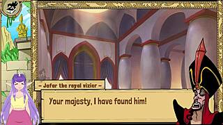 i train queen princess jasmin with her big tit in anime hentai