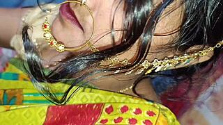 Cultured boy fucks neighbor madam in wedding-themed Hindi porn