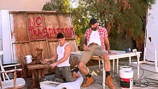 drew sebastian barebacks zack bishop with his monster cock!